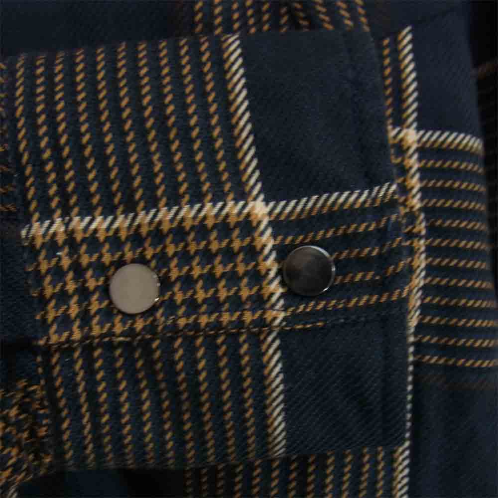 junhashimoto ジュンハシモト 20AW 1062020015 WESTERN SHIRTS ウエスタンチェックシャツ ブラック系 2【美品】【中古】