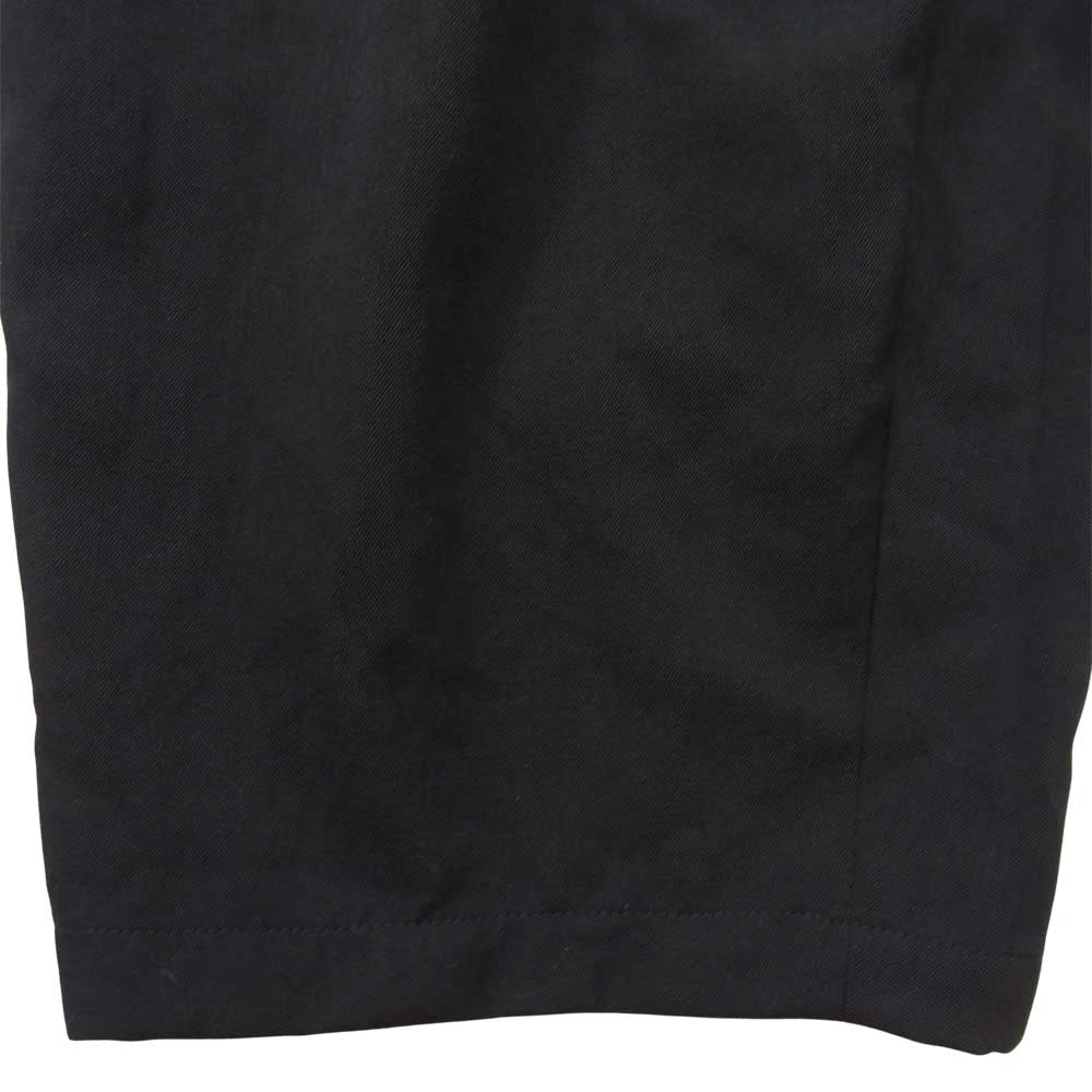 Yohji Yamamoto ヨウジヤマモト POUR HOMME プールオム HW-P97-100 18SS Ball Fastener Pants ボールファスナー シワギャバ ウールギャバジン テーパードパンツ ブラック系 3【中古】
