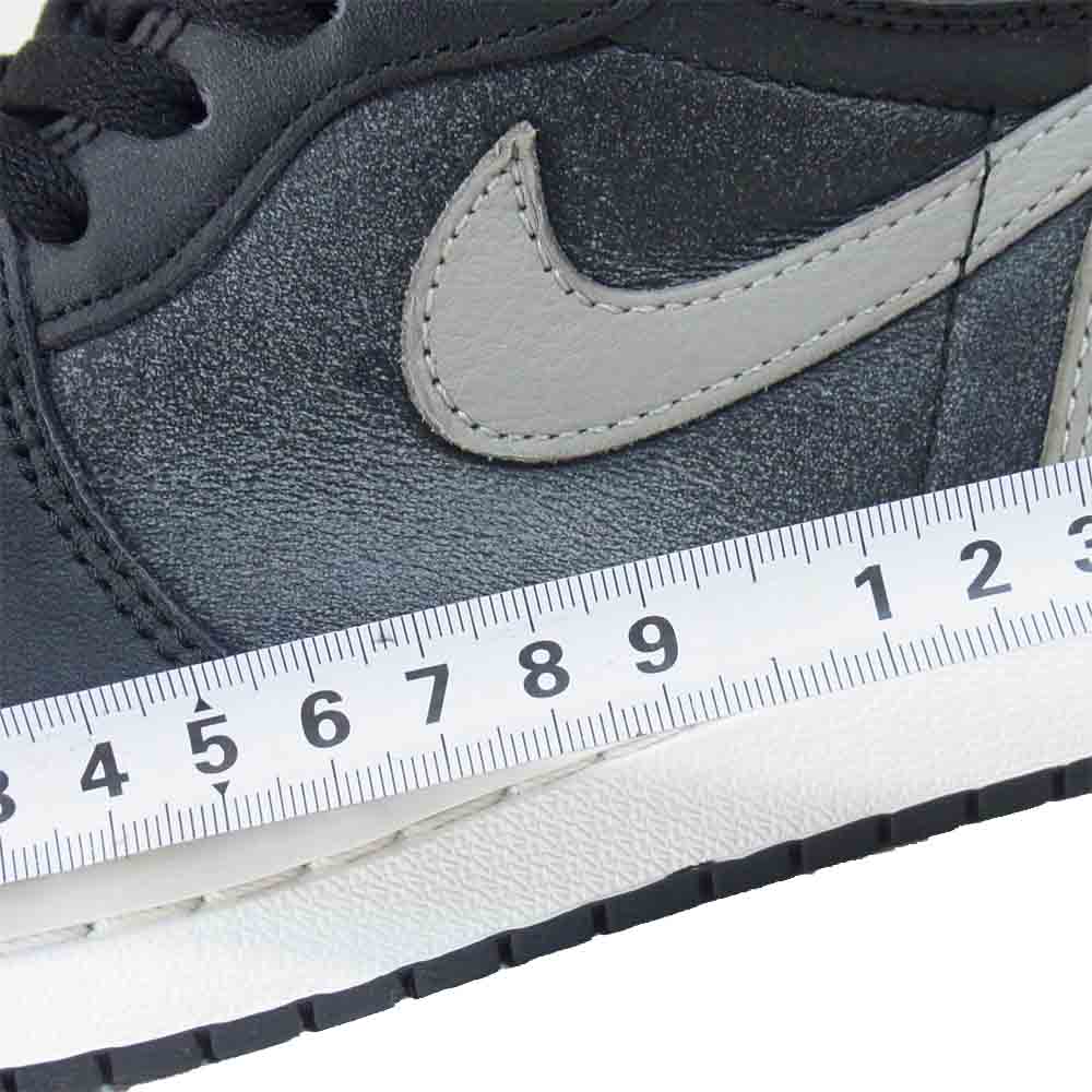 NIKE ナイキ 555088-013 AIR JORDAN 1 RETRO HIGH OG SHADOW スニーカー Black/Mediumgrey-white US8.5【中古】