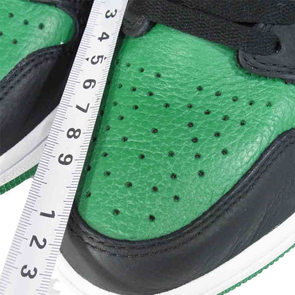 NIKE ナイキ 555088 030 AIR JORDAN 1 RETRO HIGH OG スニーカー Black/Pine Green US8【美品】【中古】