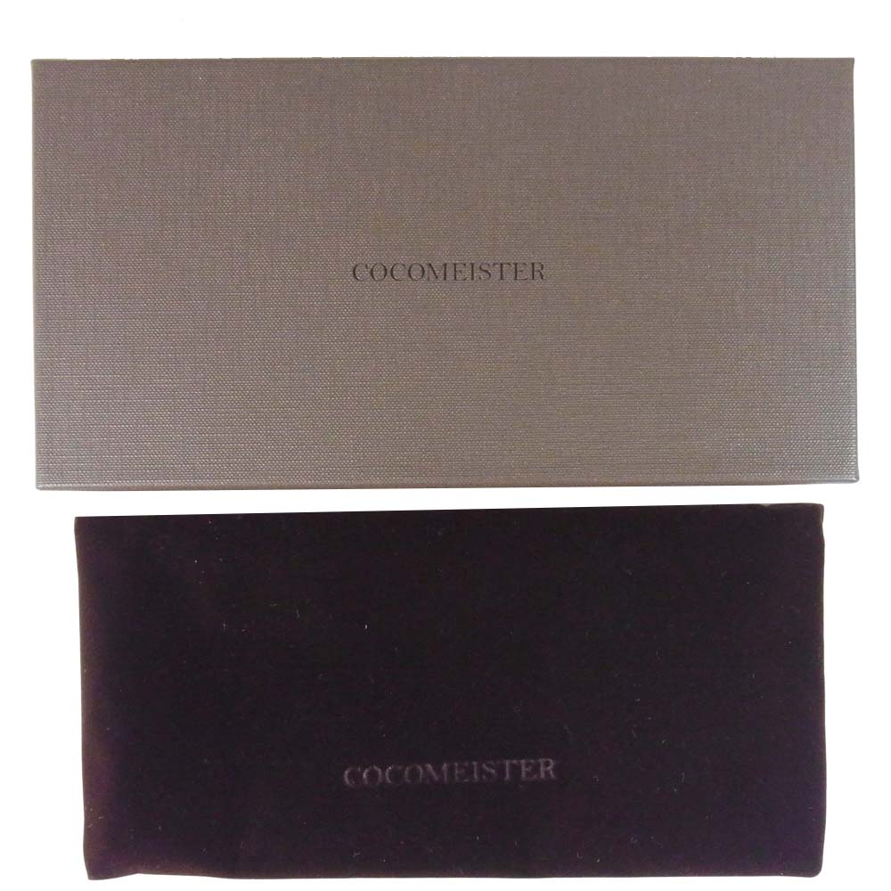 COCOMEISTER ココマイスター ラウンドファスナー レザー ウォレット 長財布 レザーウォレット ブラウン系【中古】
