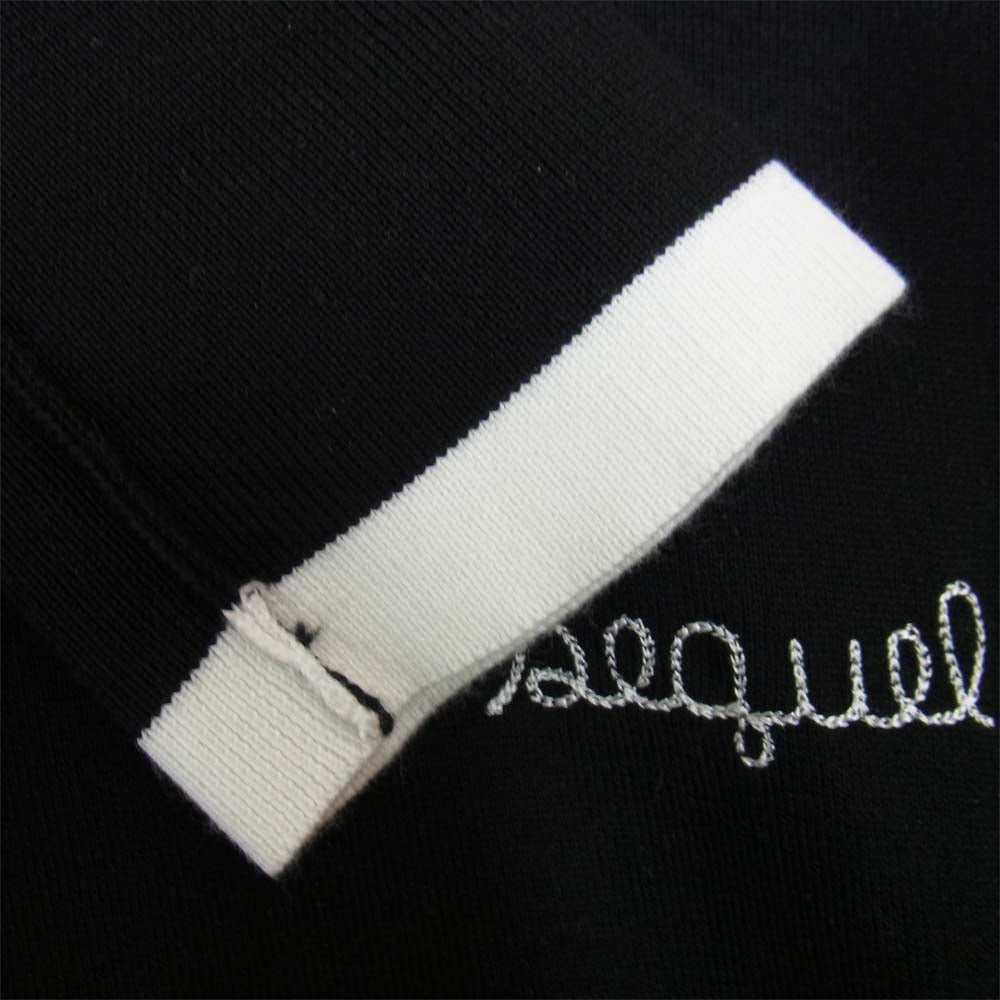 FRAGMENT DESIGN フラグメントデザイン x SEQUEL シークエル x JOHN SMEDLEY ジョンスメドレー FRGMT JS LH -S クルーネック ニット ブラック ブラック系 S【新古品】【未使用】【中古】