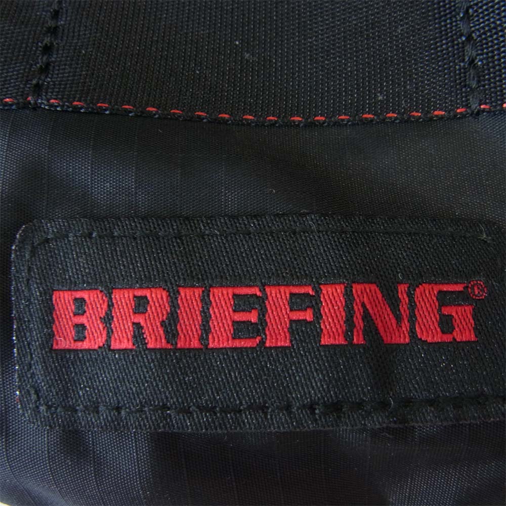 BRIEFING ブリーフィング BRW211L08 nano universe ナノユニバース 別注 FIBER RIP MINI POD ファイバー リップ ナイロン ポッド ウエスト ポーチ ブラック系 F【新古品】【未使用】【中古】