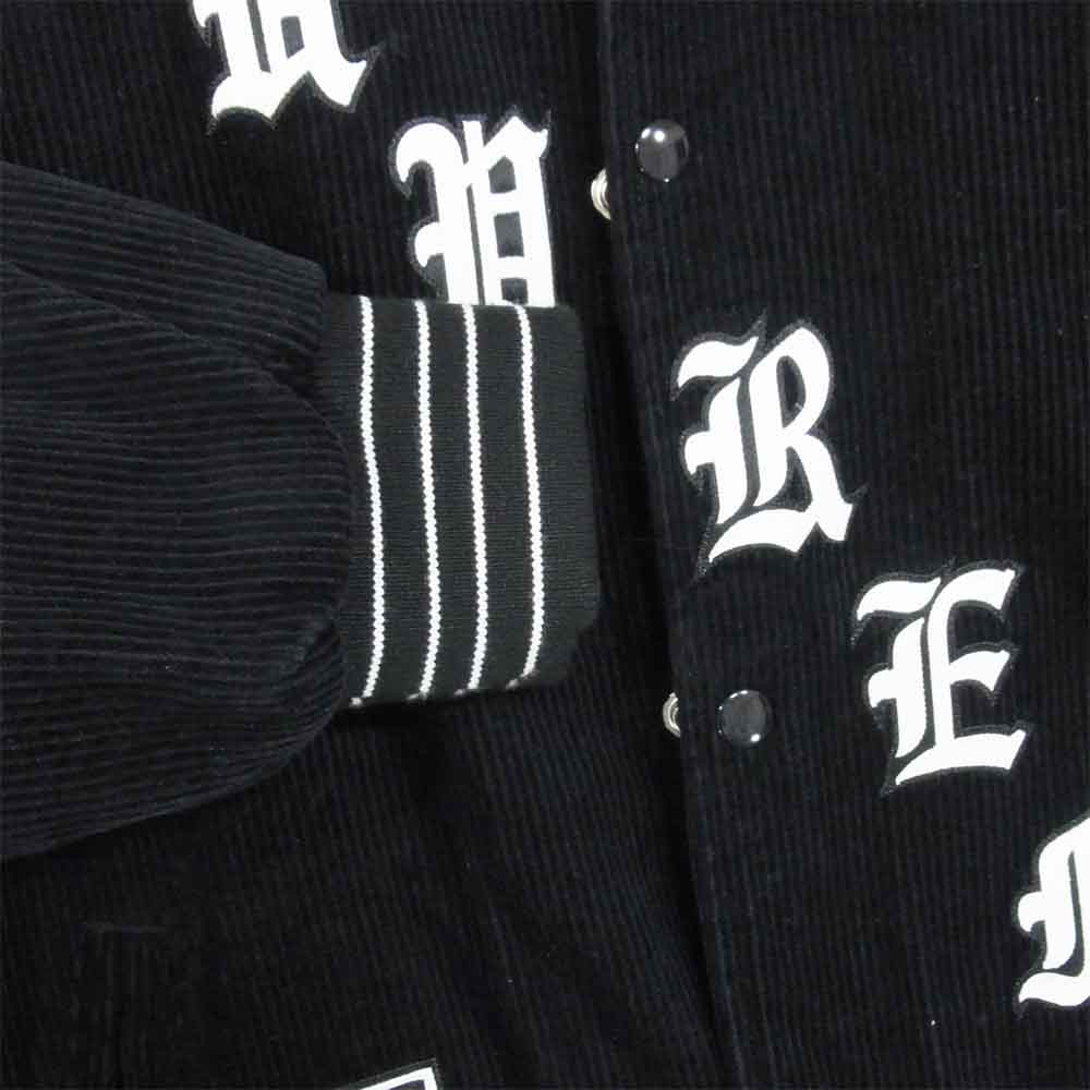 Supreme シュプリーム 18SS Old English Corduroy Varsity Jacket コーデュロイ バーシティ ジャケット ブラック系 M【中古】