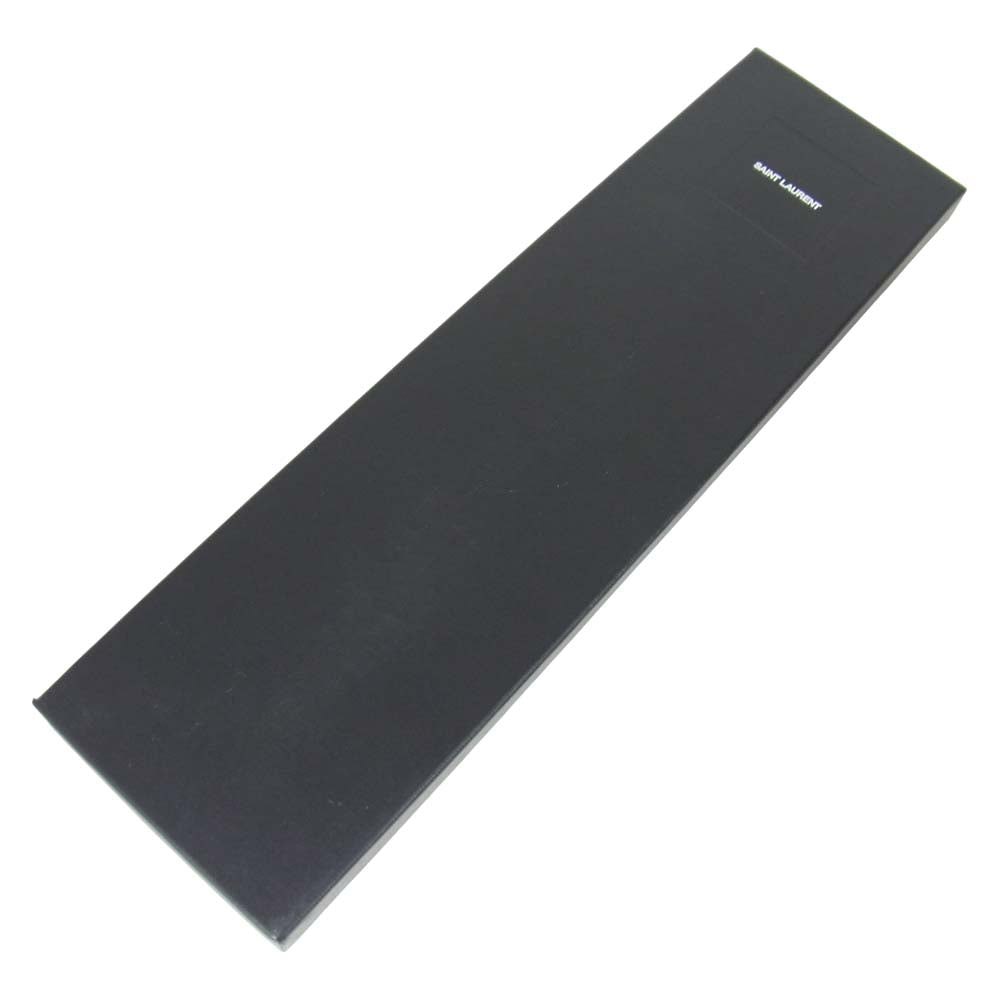 SAINT LAURENT サンローラン 557125 4Y009 6160 イタリア製 レジメンタル ネクタイ エンジ系【極上美品】【中古】