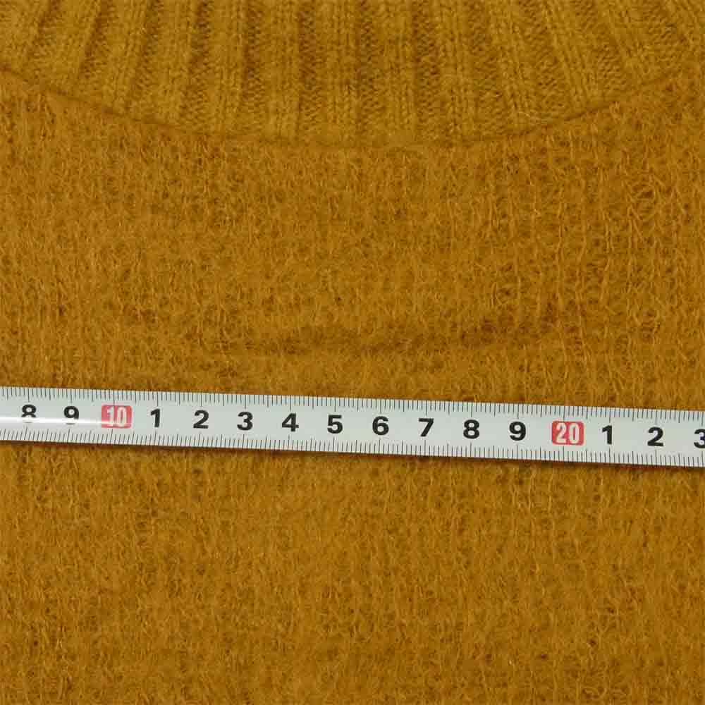 マシス MOHAIR MOCK モヘア ウール ニット セーター 日本製 イエロー系 M【中古】