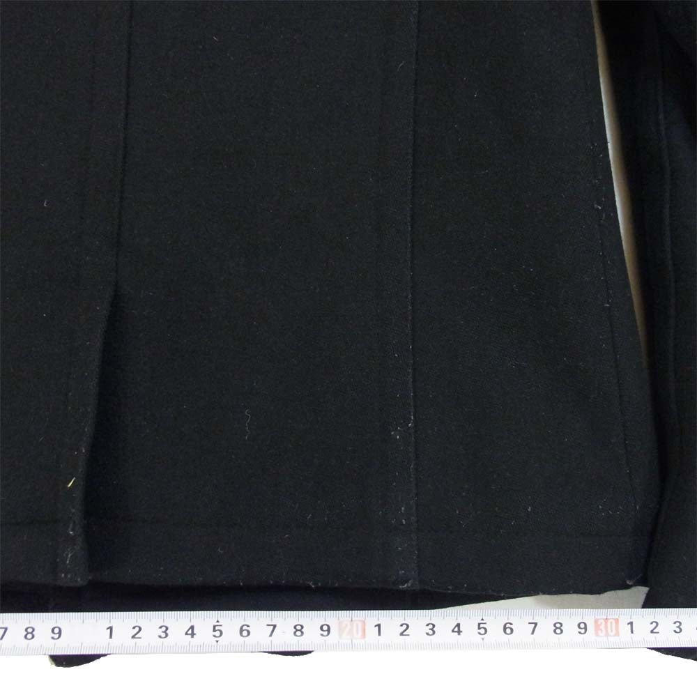 SHELLAC シェラック ショート ウール Pコート ショートコート 日本製 ボタン ブラック系 44【中古】