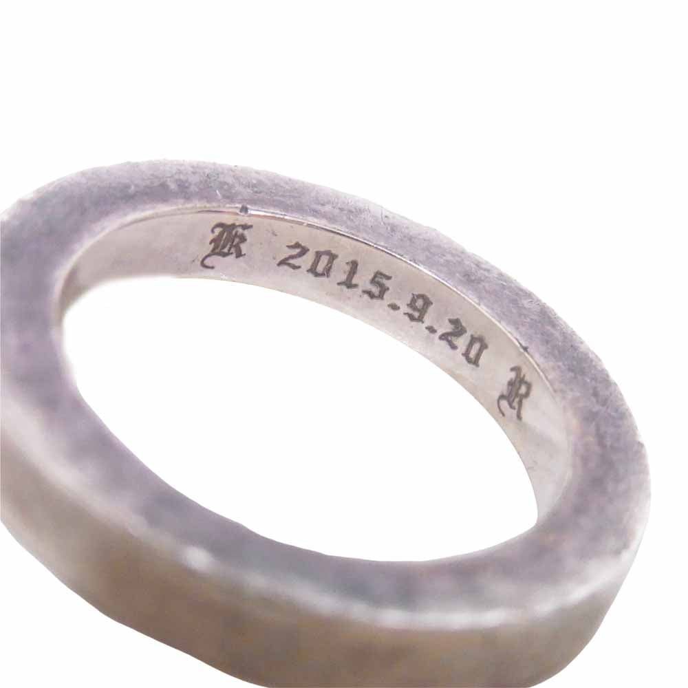 CHROME HEARTS クロムハーツ(原本無) 3㎜ スペーサー リング プレーン 指輪 シルバー系 9号程度【中古】