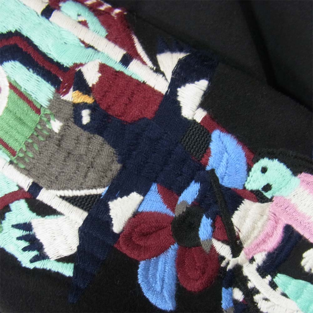 ダブレット 20AW 20AW20BL110 CHAOS EMBROIDERY SUEDE TRACK JACKET カオス刺繍 トラックジャケット ブラック系 S【中古】