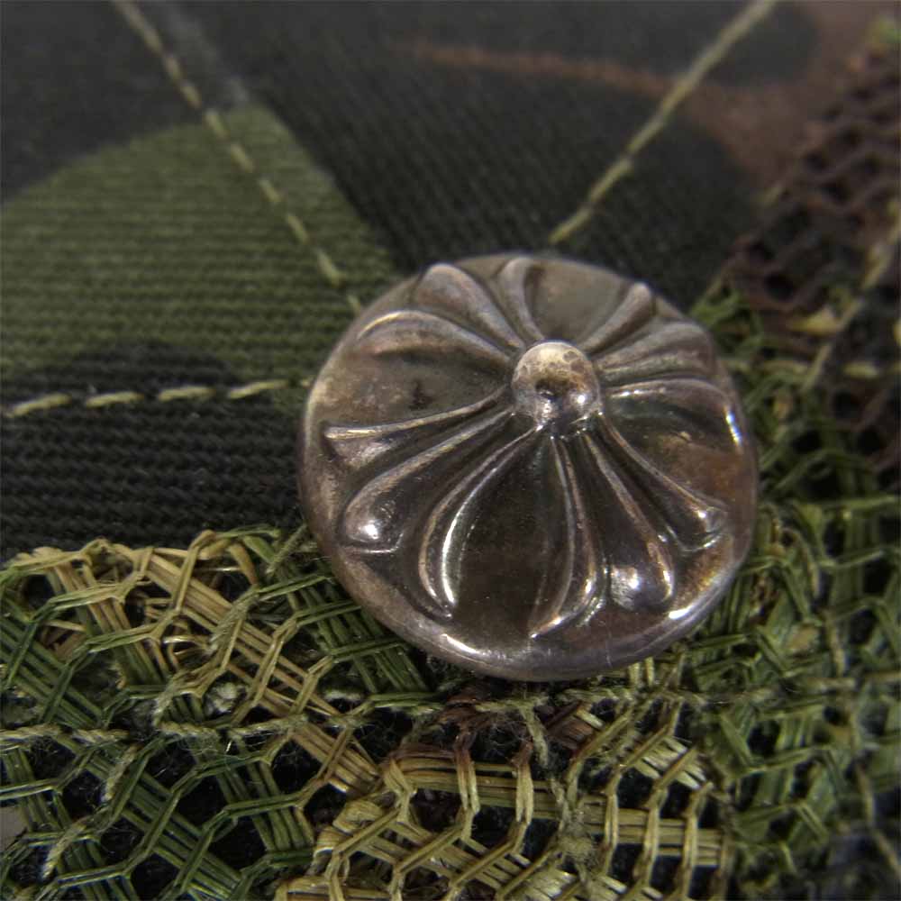 CHROME HEARTS クロムハーツ(原本無) 国内正規品 TRUCKER CAP CH パッチ クロスボール トラッカー メッシュ キャップ カモフラ カーキ系【中古】