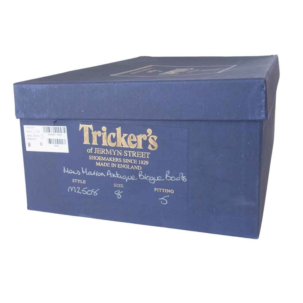 Tricker's トリッカーズ 2508 COUNTY BOOTS MALTON MARRON マロン モールトン カントリー ブーツ ブラウン系 8【中古】