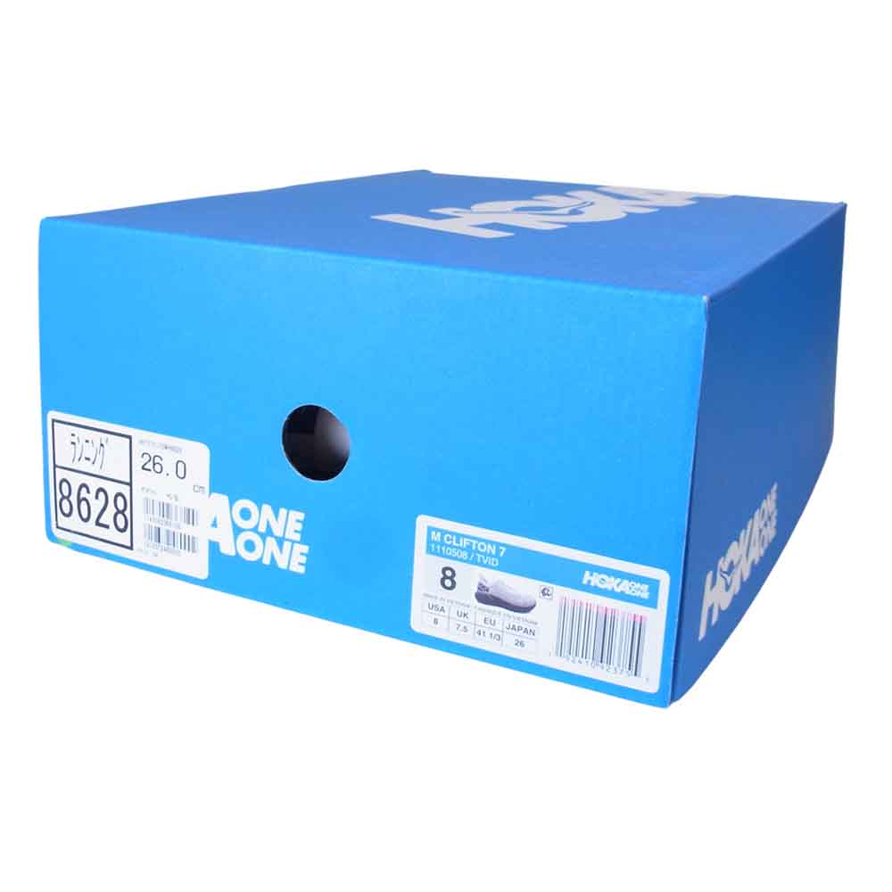 HOKA ONE ONE ホカ オネオネ 1110508 CLIFTON 7 クリフトン 7 スニーカー オフホワイト系 26【美品】【中古】