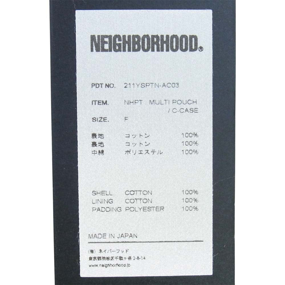 NEIGHBORHOOD ネイバーフッド 211YSPTN-AC03 × PORTER ポーター NHPT MULTI POUCH マルチ ポーチ ダークネイビー系【中古】