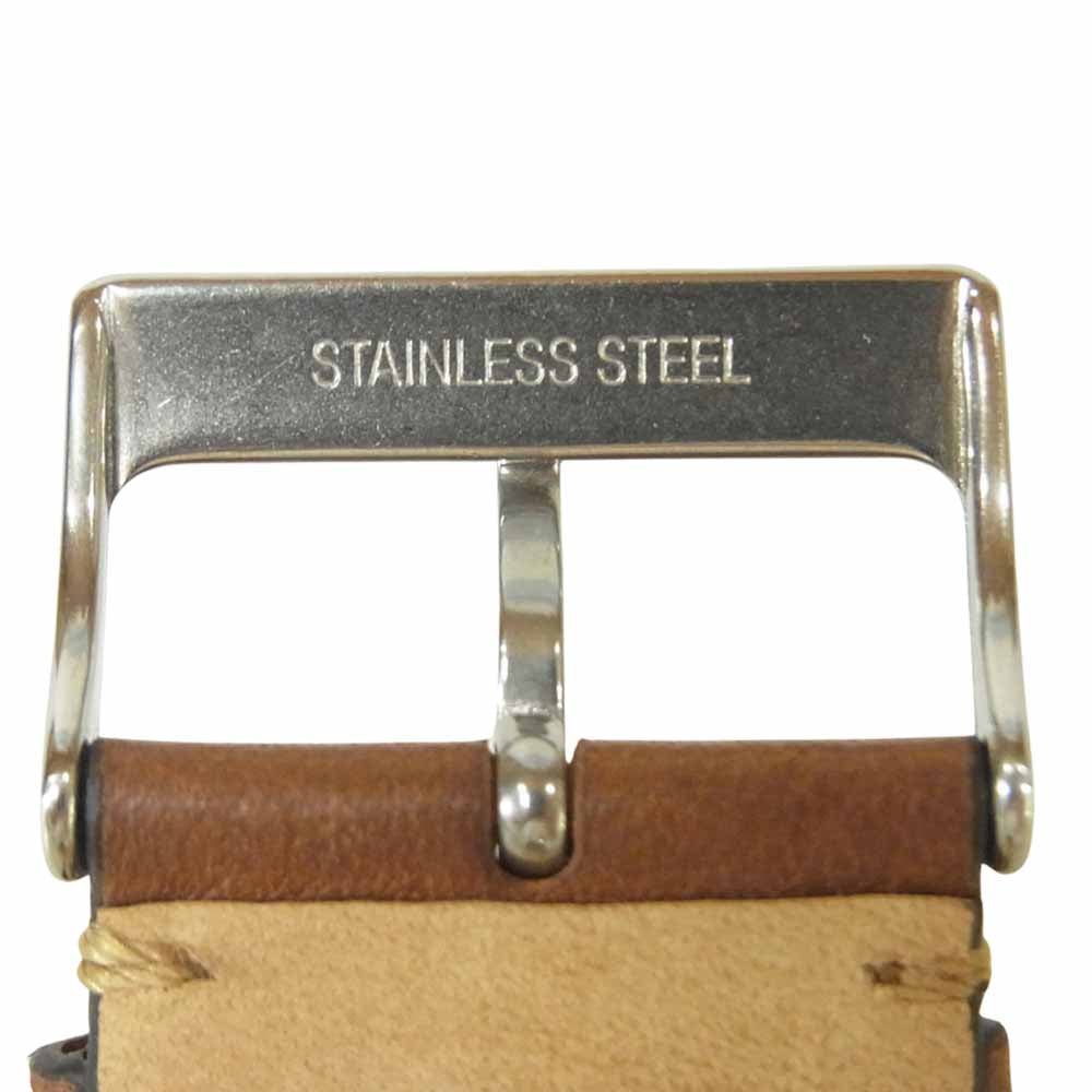 COACH コーチ クロノグラフ リストウォッチ 腕時計 レザー ステンレススチール ブラウン系【中古】