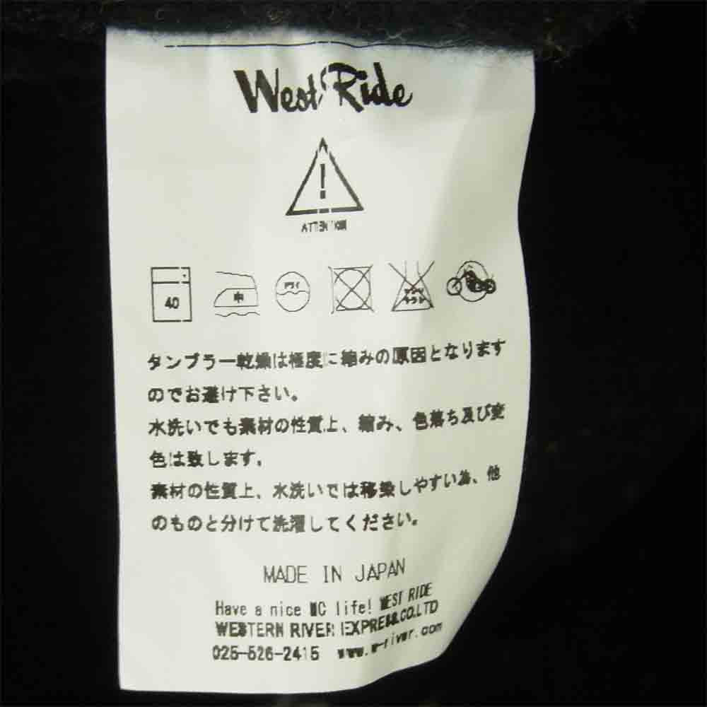 ウエストライド MEXICAN RUG VEST メキシカン ラグ コットン ベスト ネイビー系 42【中古】