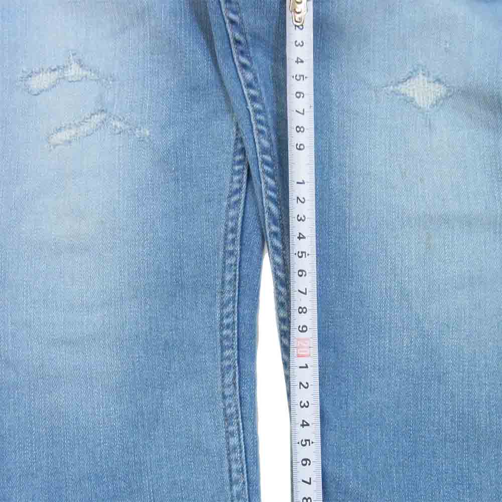 Ron Herman ロンハーマン 522060274 リペア加工 ボタンフライ デニムパンツ デニム ブルー系 S【中古】