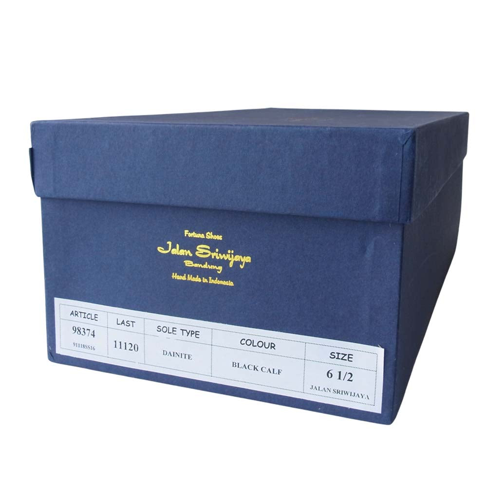 JALAN SRIWIJAYA ジャランスリウァヤ 98374 ダブルモンク ビジネス シューズ ブラック系 6.5【新古品】【未使用】【中古】