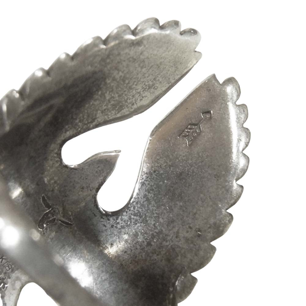タディアンドキング K18 GPロングホーン イーグル リング シルバー シルバー系 23号【中古】