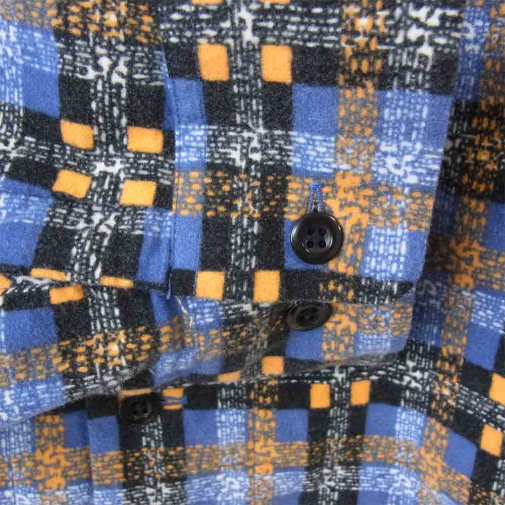 CALEE キャリー cl-20aw005 L/S NO COLLAR CHECK SHIRT マルチカラー系 XL【美品】【中古】