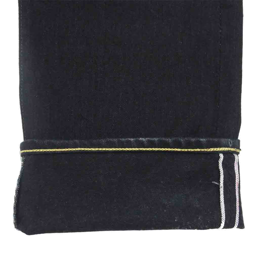 FULLCOUNT フルカウント 1108BK スリム ストレート ブラック セルビッジ デニム パンツ ブラック系 35【中古】