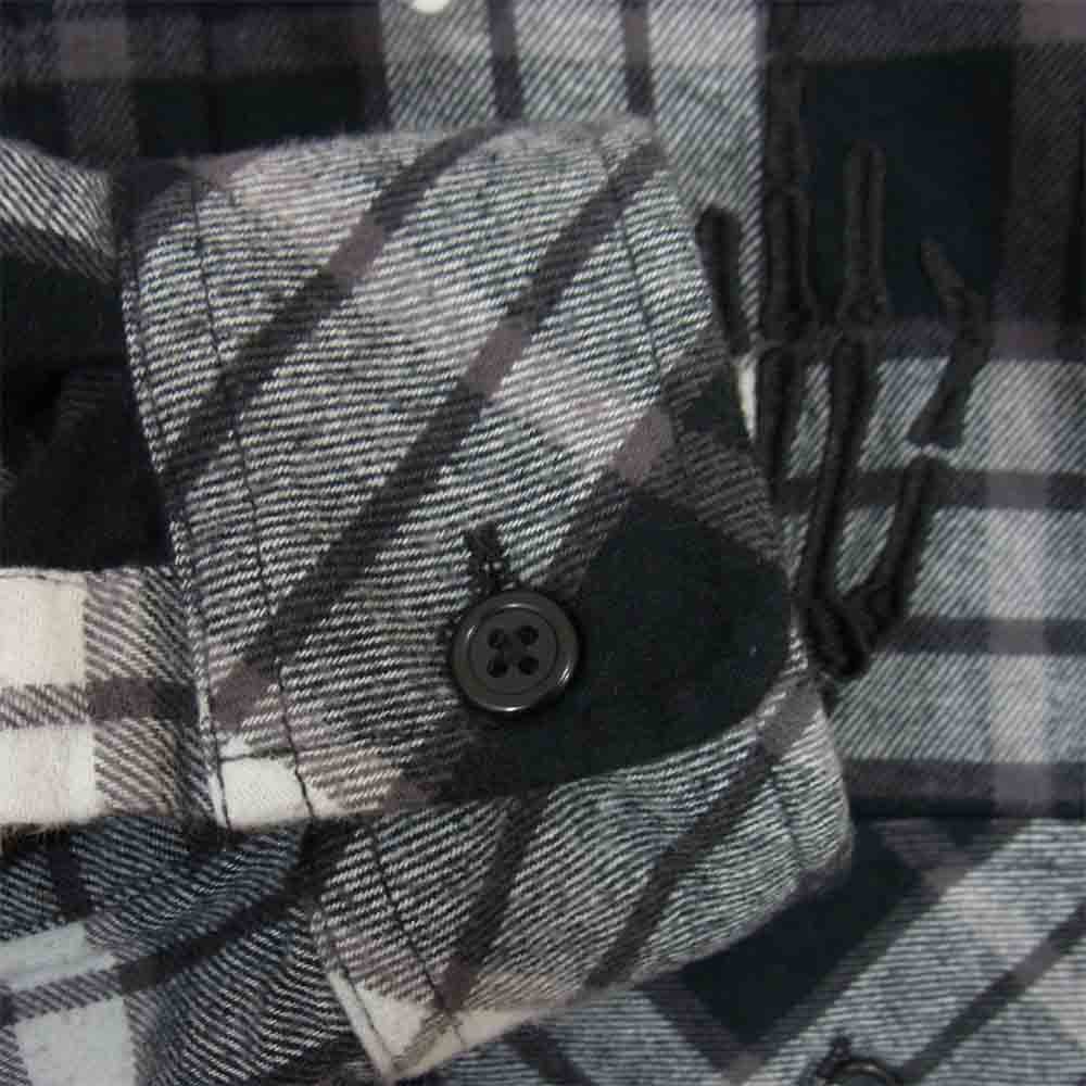 Supreme シュプリーム 21SS 02211Zl07396 × HYSTERIC GLAMOUR ヒステリックグラマー Plaid Flannel Shirt プレイド フランネル チェック シャツ ブラック系 M【中古】