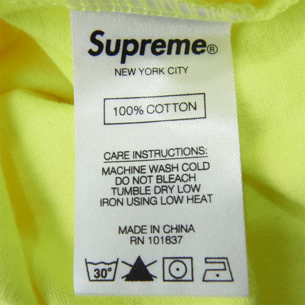 Supreme シュプリーム Small Box Logo Tee スモール ボックスロゴ Tシャツ イエロー系 S【中古】