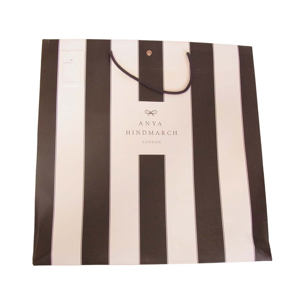 Anya Hindmarch アニヤ・ハインドマーチ スマイル レザー トート バッグ グレー系【中古】