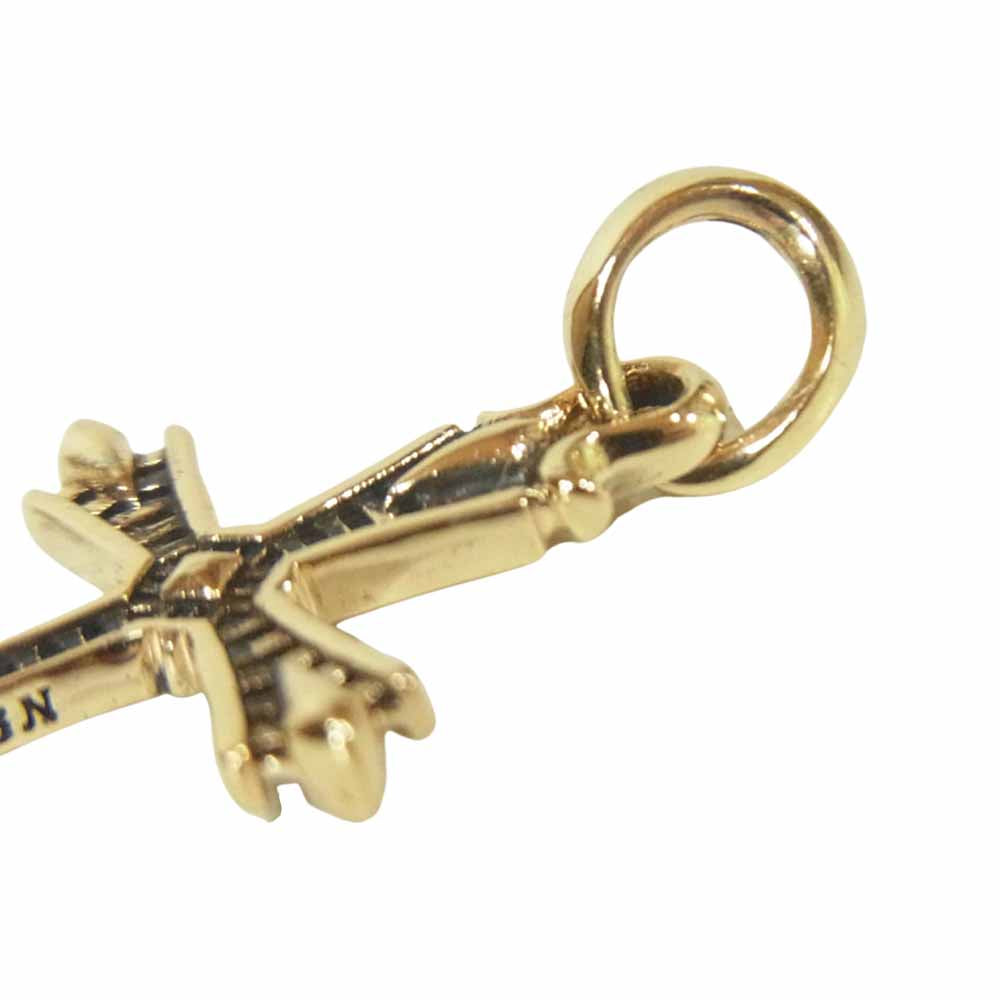 DEAL DESIGN ディールデザイン K10 ヘリテイジ クロス ペンダントトップ ゴールド系【美品】【中古】