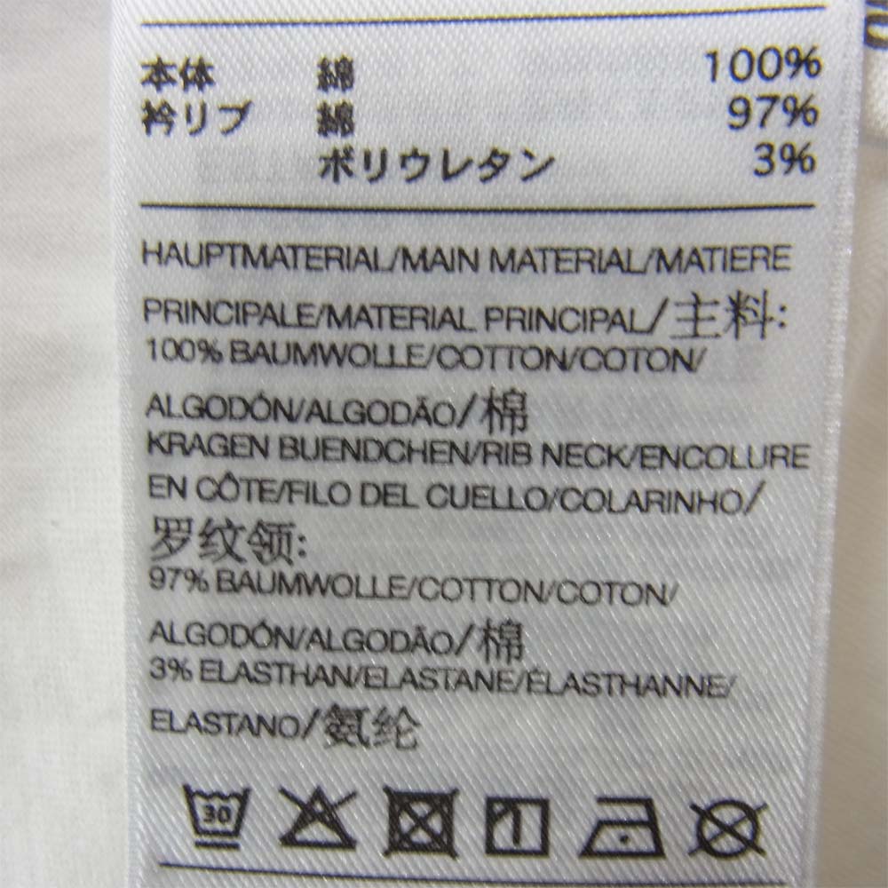 Yohji Yamamoto ヨウジヤマモト Y-3 ワイスリー DP0612 M SIGNTR SS TEE ロゴプリント刺繍 ビッグシルエット Tシャツ ホワイト系 M/M【美品】【中古】