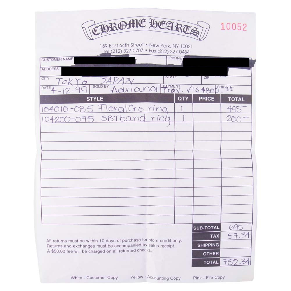 CHROME HEARTS クロムハーツ(原本無) FRORAL CRS RING フローラル クロス リング シルバー系 16~17号程度【中古】