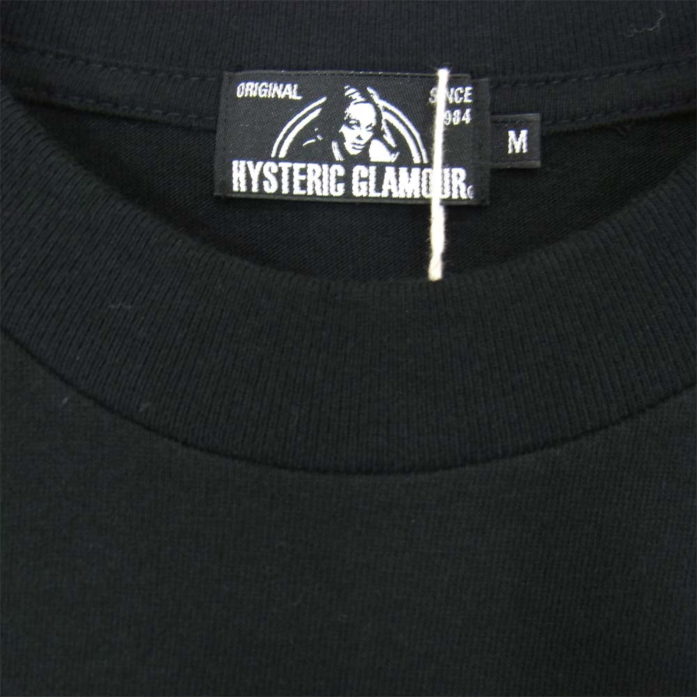 HYSTERIC GLAMOUR ヒステリックグラマー 20AW 02203CL16 HYS TIMES ロング Tシャツ ブラック系 M【新古品】【未使用】【中古】