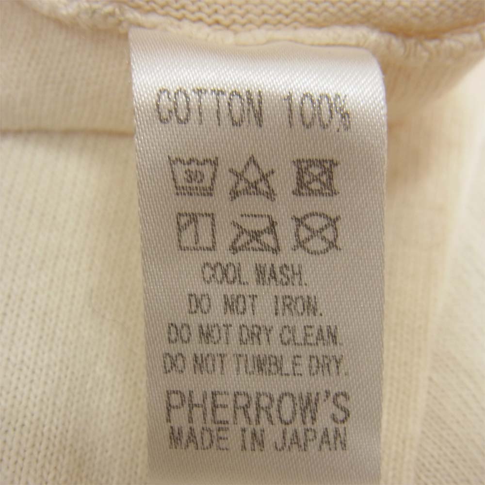 Pherrow's フェローズ フェローズ Tシャツ オフホワイト系 S【中古】