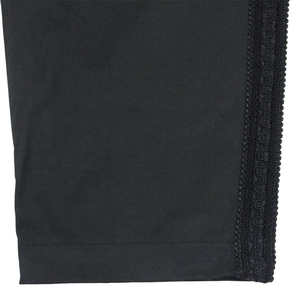 BRU NA BOINNE ブルーナボイン 7549 バウ パンツ コットン サイド 日本製 ブラック系 L【美品】【中古】