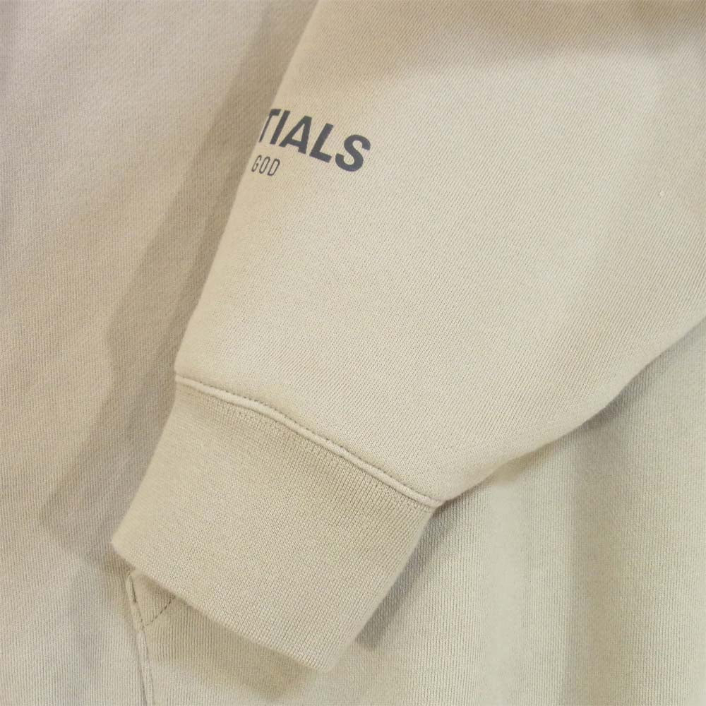 FEAR OF GOD フィアオブゴッド Essentials エッセンシャルズ CORE PULL OVER HOODIE パーカー グレージュ系 L【中古】