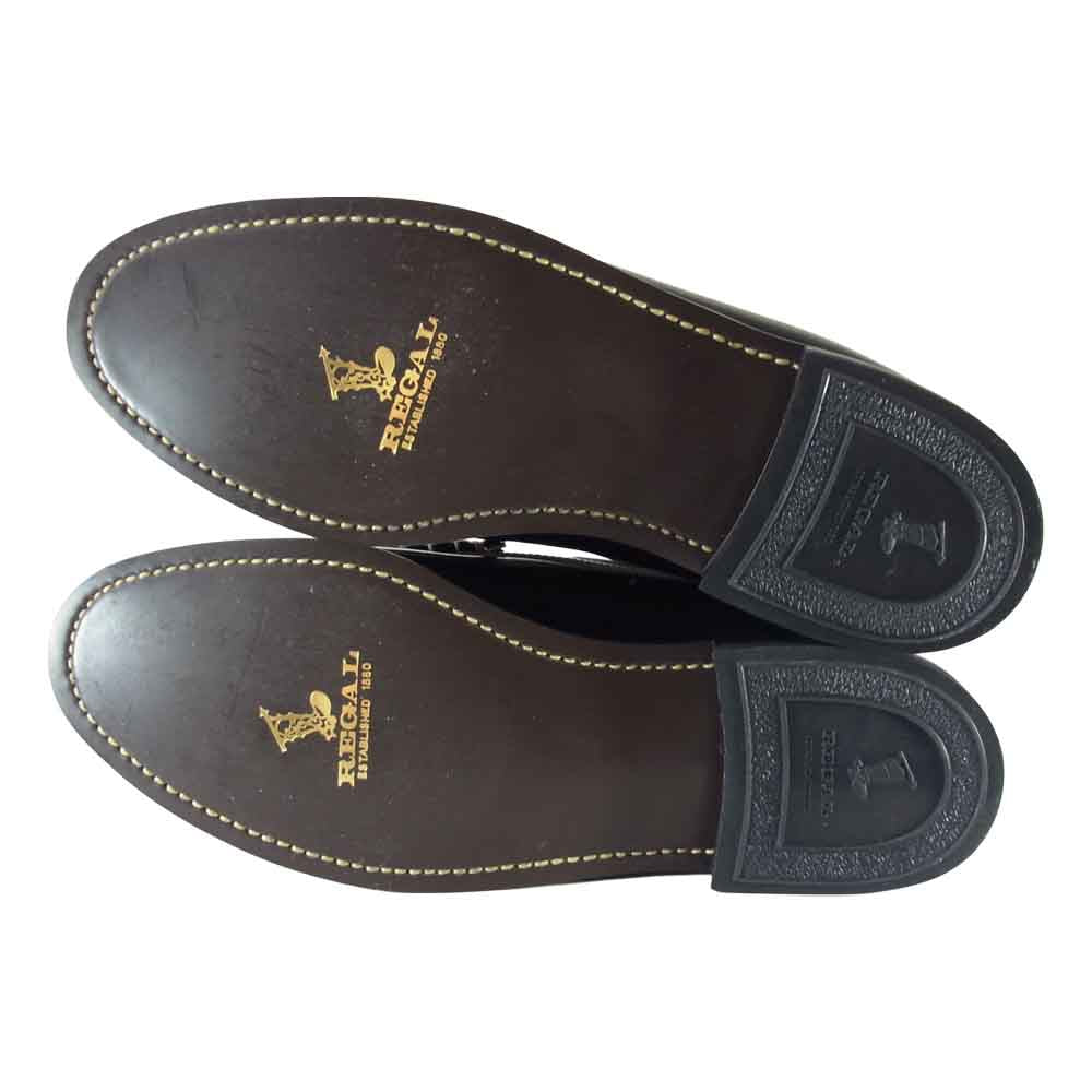 GLADHAND & Co. グラッドハンド 629 REGAL リーガル COIN LOAFERS コイン ローファー ブラック系 26.5【美品】【中古】
