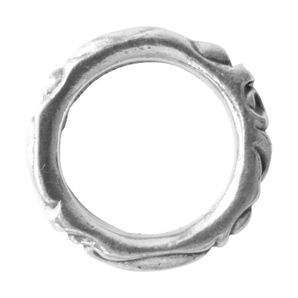 CHROME HEARTS クロムハーツ(原本無) スクロール バンド リング シルバー系 15号程度【中古】