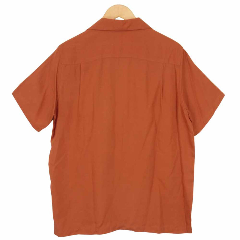 【HOT人気】ワコマリア　オープンカラーシャツ　オレンジ トップス