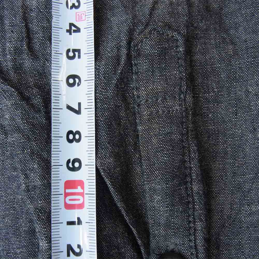 RUDE GALLERY ルードギャラリー イタリアンカラー シャンブレー シャツ チャコール系 4【中古】