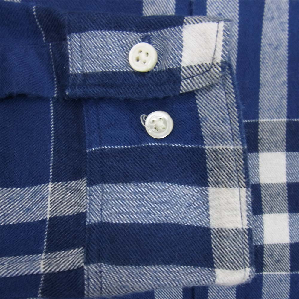 THE NORTH FACE ノースフェイス NT26136H チェック ボタンダウン 長袖 シャツ ブルー系 L【中古】