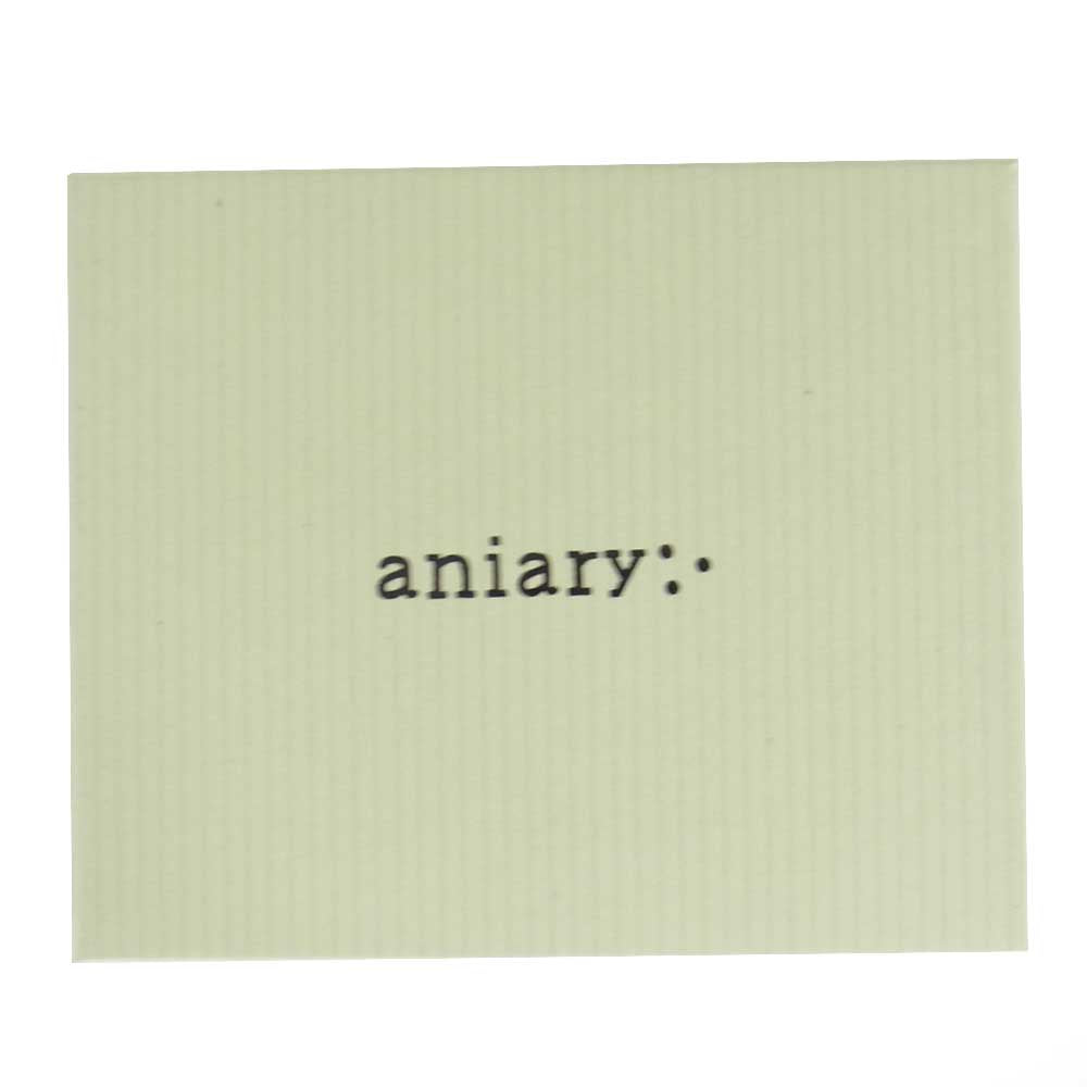 aniary アニアリ 01-20018 L ZIP BILL HOLDER L字 ジップ レザー ミニ ウォレット ブラック系【新古品】【未使用】【中古】