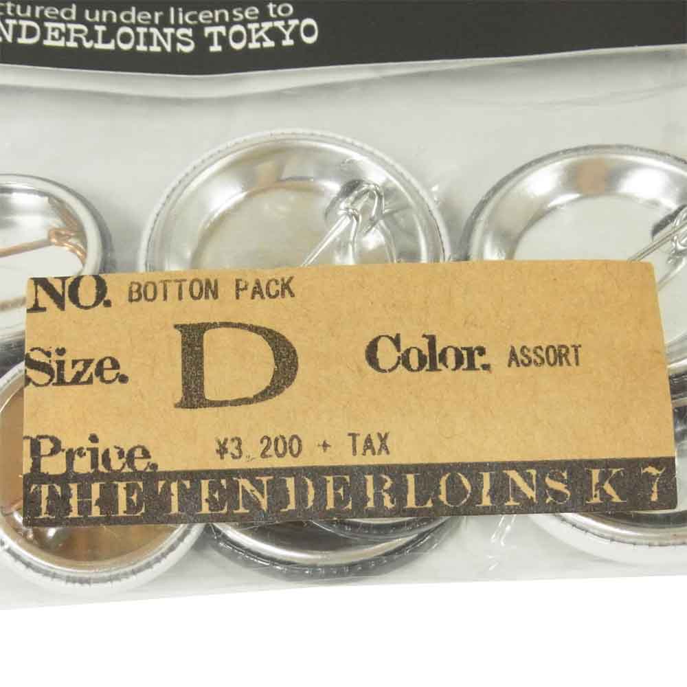 TENDERLOIN テンダーロイン BUTTON PACK ASSORT D 缶バッチ ブラック系 ホワイト系【新古品】【未使用】【中古】