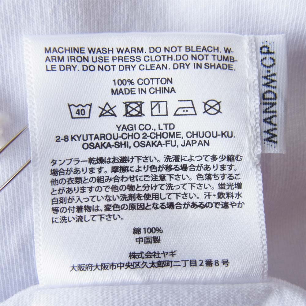 エムアンドエム プリント Tシャツ ホワイト系 L【新古品】【未使用】【中古】