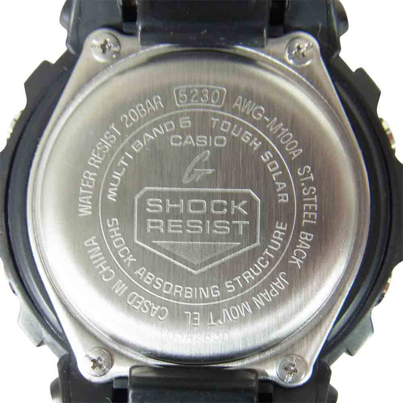 美品 CASIO G-SHOCK 5230 ブラック＆レッド　電波ソーラー時計