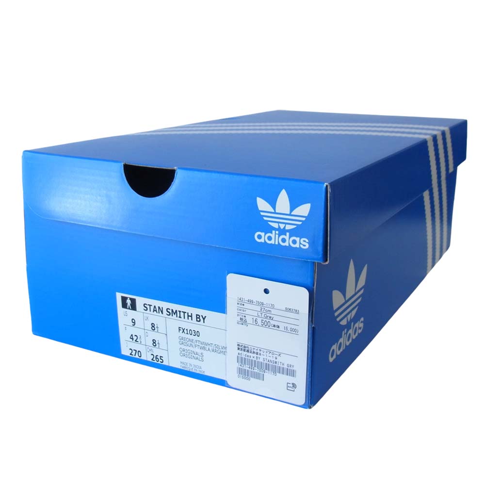 adidas アディダス FX1030 未使用 UNITED ARROWS ユナイテッドアローズ Stan Smith BY スタンスミス ライトグレー×ホワイト 27【極上美品】【中古】