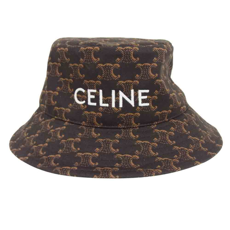 セリーヌ バケットハット キルティング ナイロン ブラック Mサイズ - 帽子