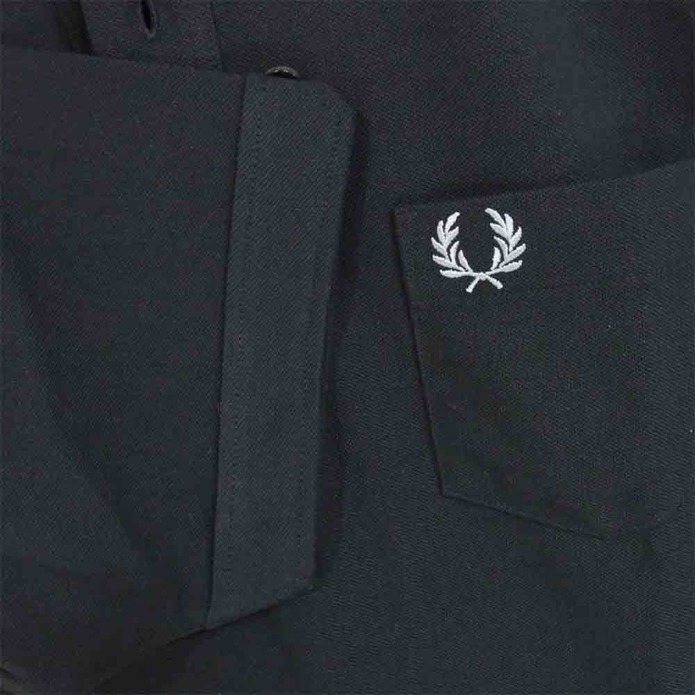 FRED PERRY フレッドペリー M1627 Button Down S/S Polo Shirt ボタンダウン ポロシャツ ブラック系 L【新古品】【未使用】【中古】
