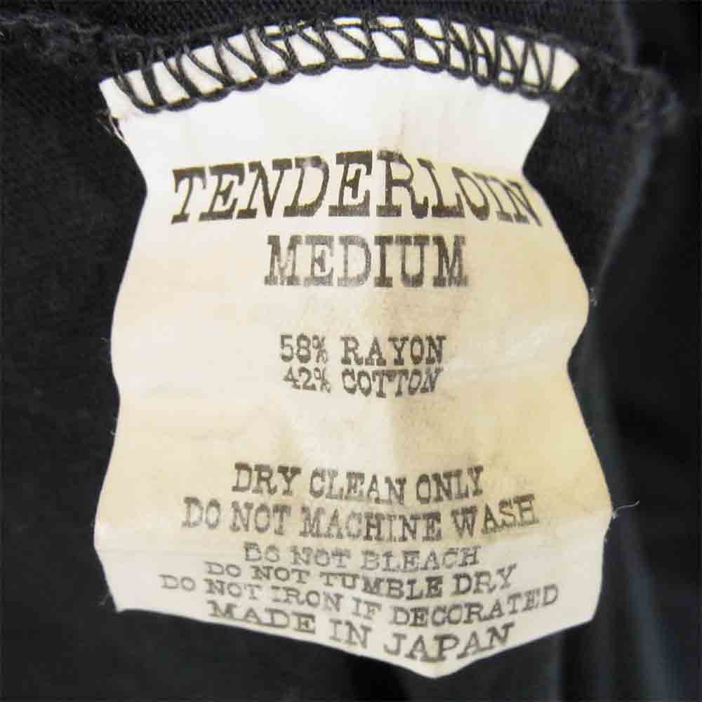 TENDERLOIN テンダーロイン T-NFL 3/4 フットボール 7分袖 Tシャツ 日本製 プリント ブラック系 M【中古】