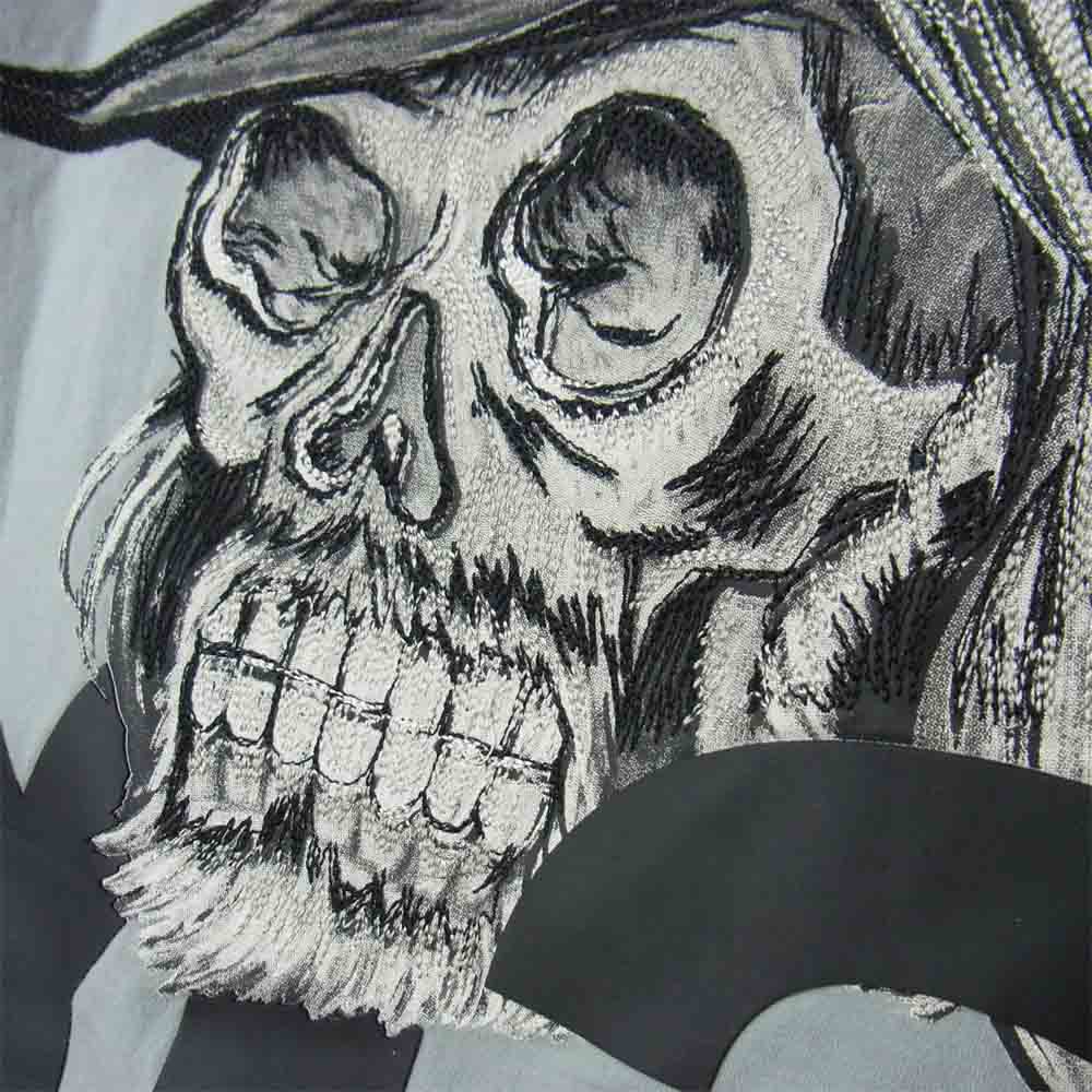 Yohji Yamamoto ヨウジヤマモト 19SS EH5757 Y-3 Yohji Skull Tee 半袖 クルーネック Tシャツ グレー系 M【中古】