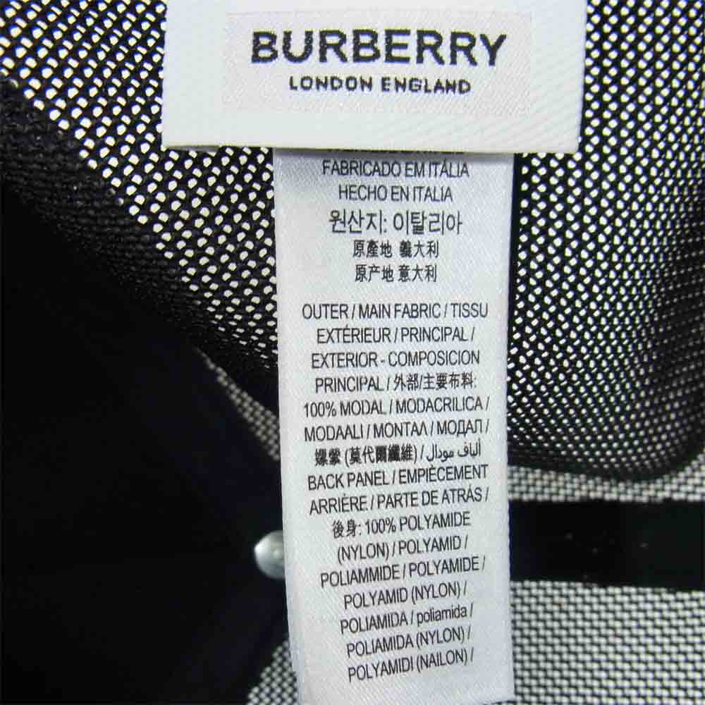 BURBERRY バーバリー 国内正規品 Trucker Baseball Cap トラッカー ベースボール キャップ ブラック系 XL【中古】