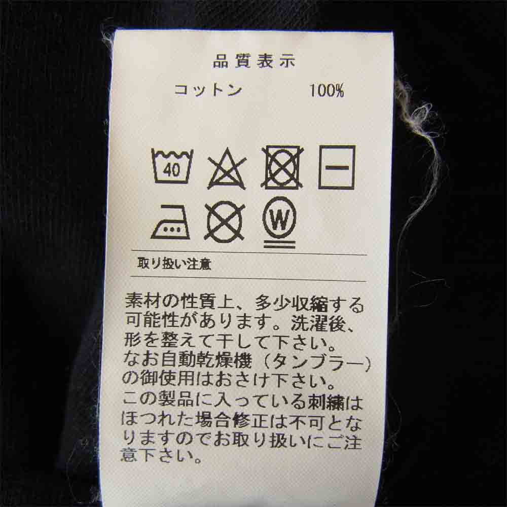 DESCENDANT ディセンダント 19SS 191TNDS-CSM03S OVAL CREW NECK SS ポケット 半袖 Tシャツ ブラック系 3【中古】